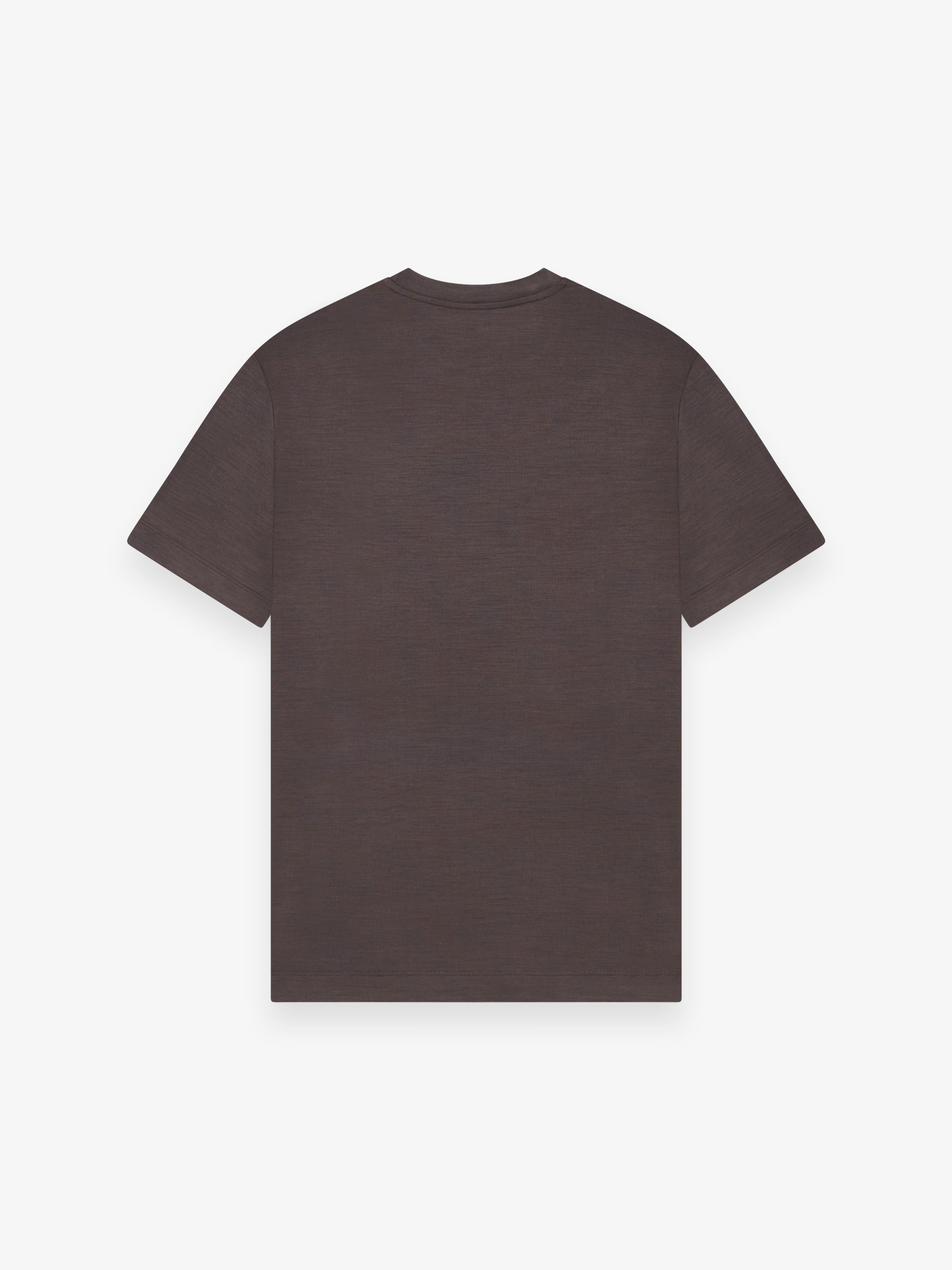 Merino T-Shirt Crew Neck | Dark Brown