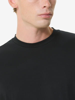 Merino T-Shirt Crew Neck | Schwarz