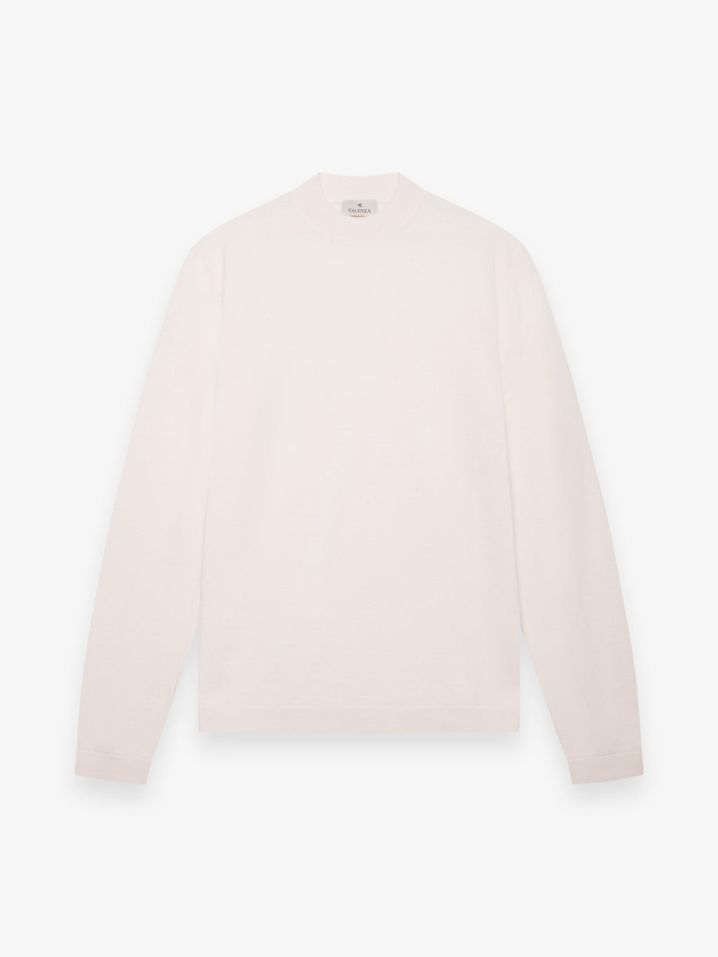 Pull col rond en laine mérinos extrafine Cashwool | Blanc cassé