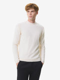 Pull col rond en laine mérinos extrafine Cashwool | Blanc cassé