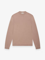 Pull col rond en laine mérinos extrafine Cashwool | Taupe