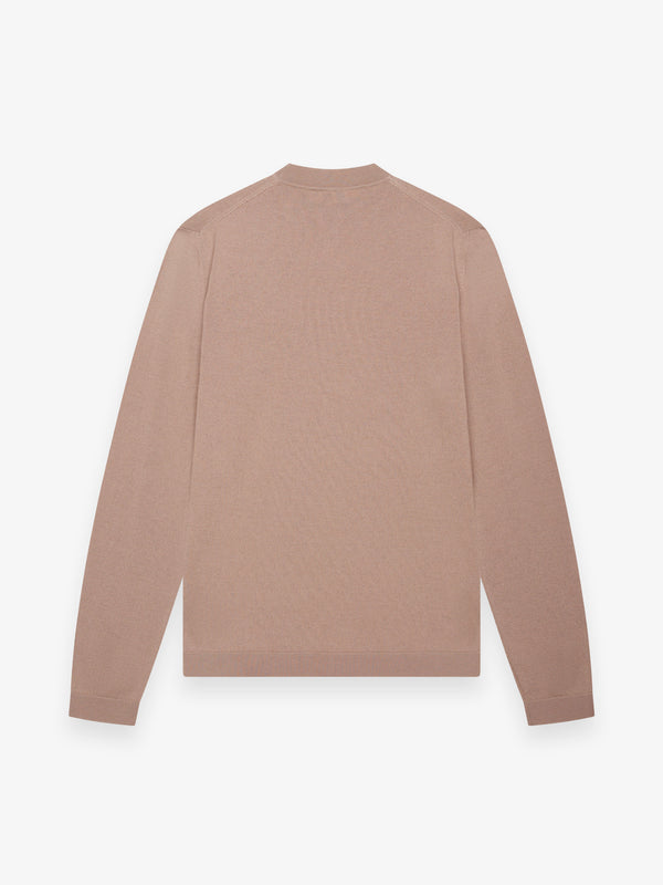 Cashwool Extrafine Merino Crew Neck | Taupe