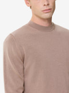 Pull col rond en laine mérinos extrafine Cashwool | Taupe