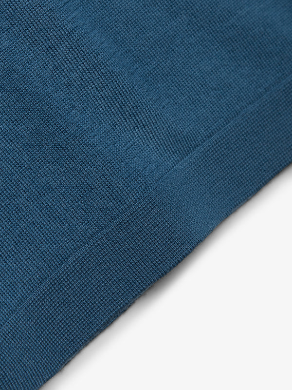 Cashwool Extrafine Merino Crew Neck | Jeans Blue