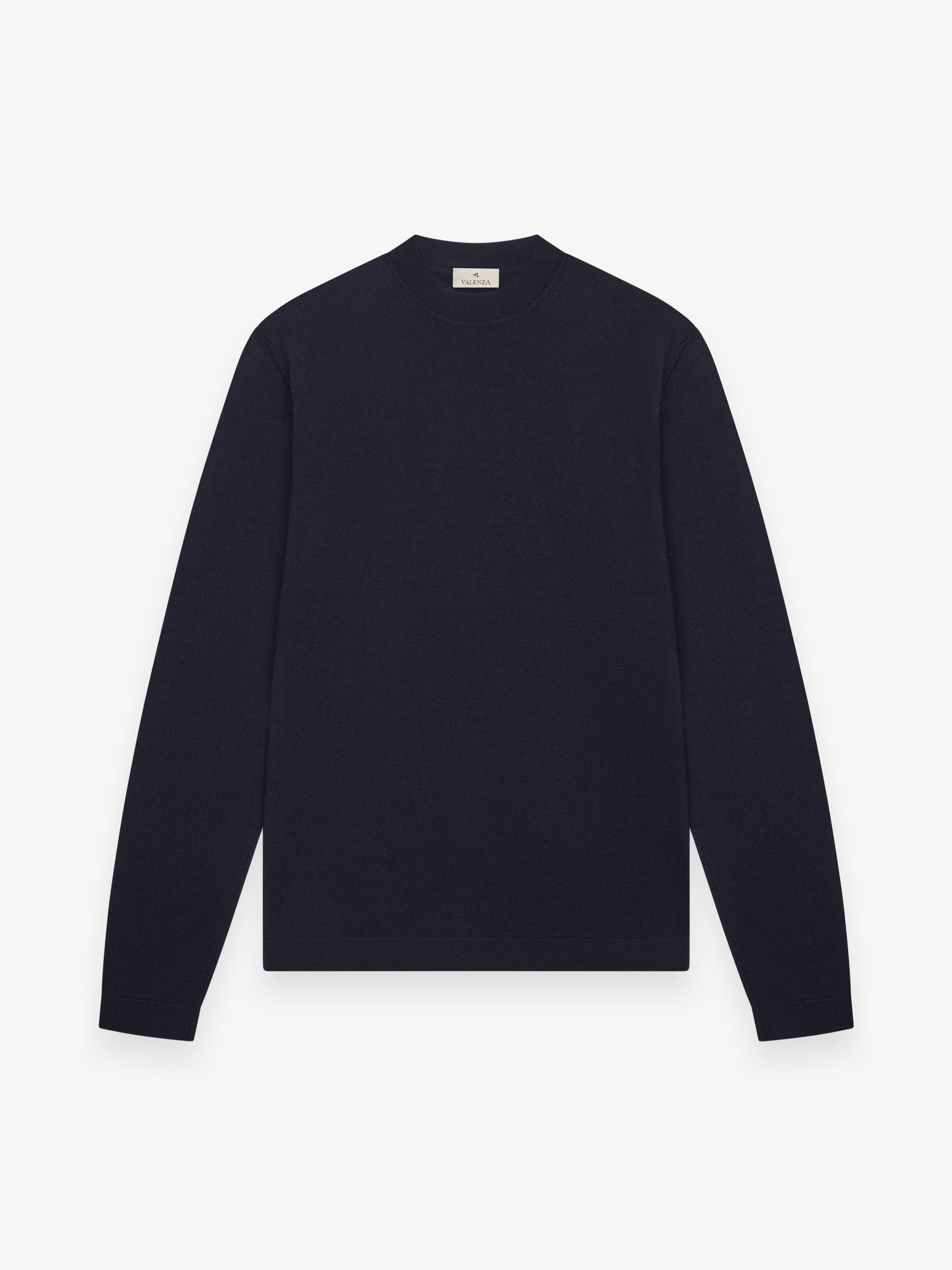 Cashwool Extrafine Merino Crew Neck | Dark Navy