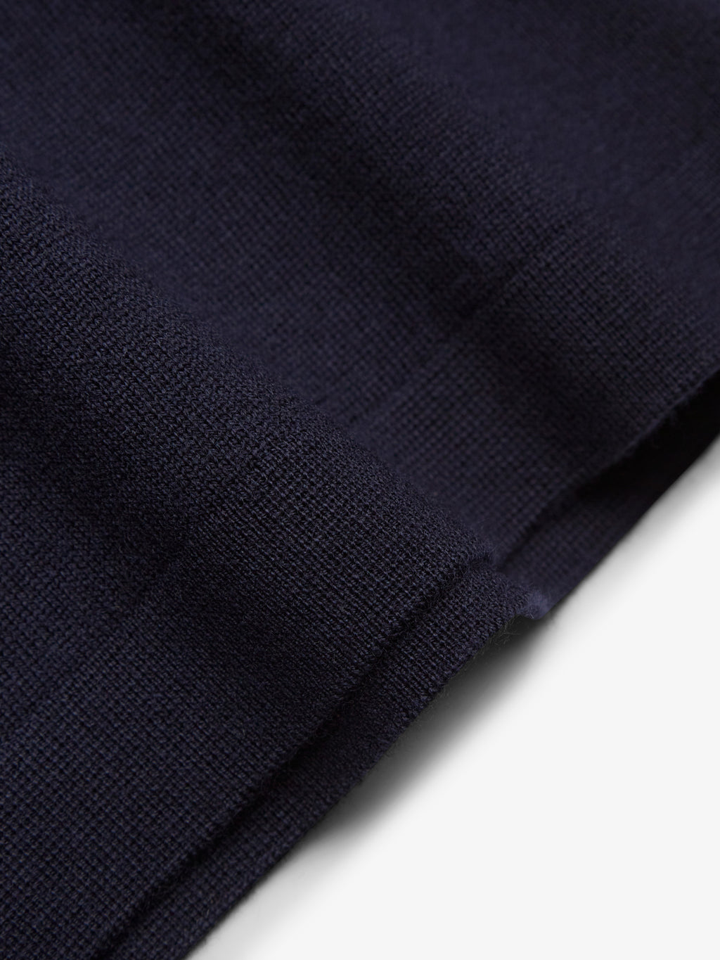 Pull col rond en laine mérinos extrafine Cashwool | Bleu marine foncé