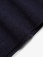 Pull col rond en laine mérinos extrafine Cashwool | Bleu marine foncé