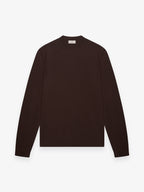 Cashwool Extrafine Merino Crew Neck | Dark Brown
