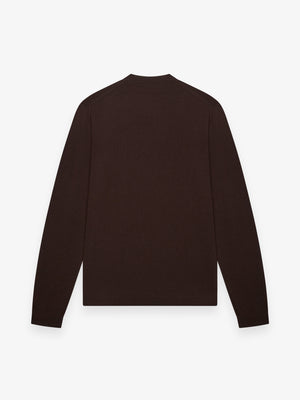 Cashwool Extrafine Merino Crew Neck | Dark Brown