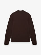 Cashwool Extrafine Merino Crew Neck | Dark Brown