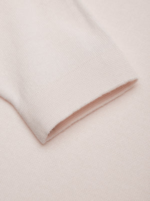 Cashwool Extrafine Merino Kwart Zip | Off White