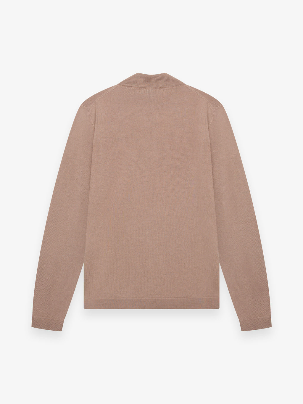 Pull Cashwool en mérinos extrafin à col zippé | Taupe