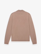 Pull Cashwool en mérinos extrafin à col zippé | Taupe