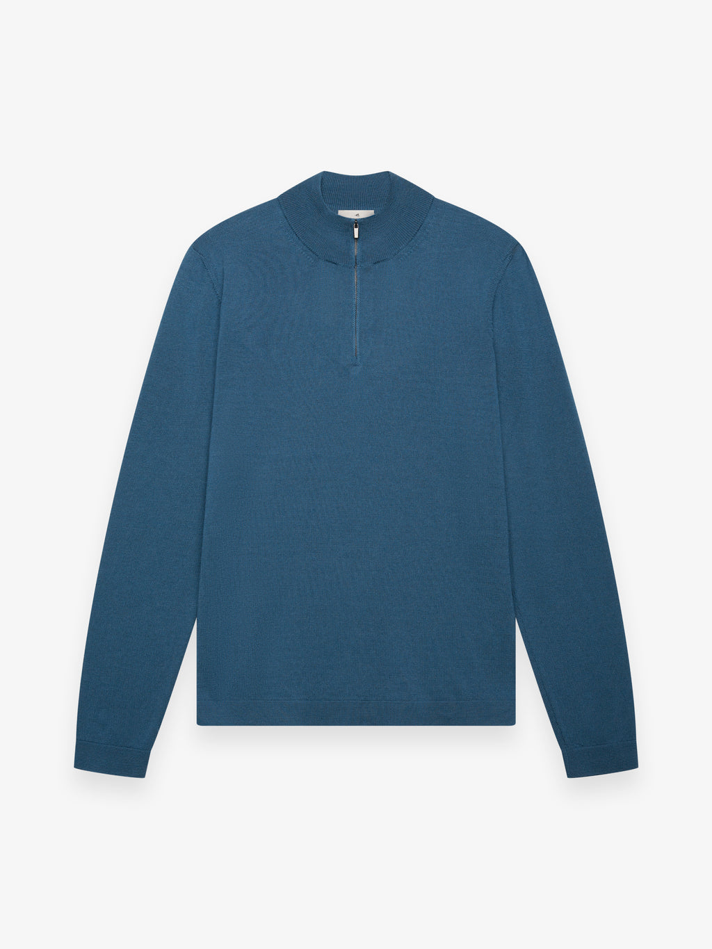 Pull Cashwool en mérinos extrafin à col zippé | Jeans bleus