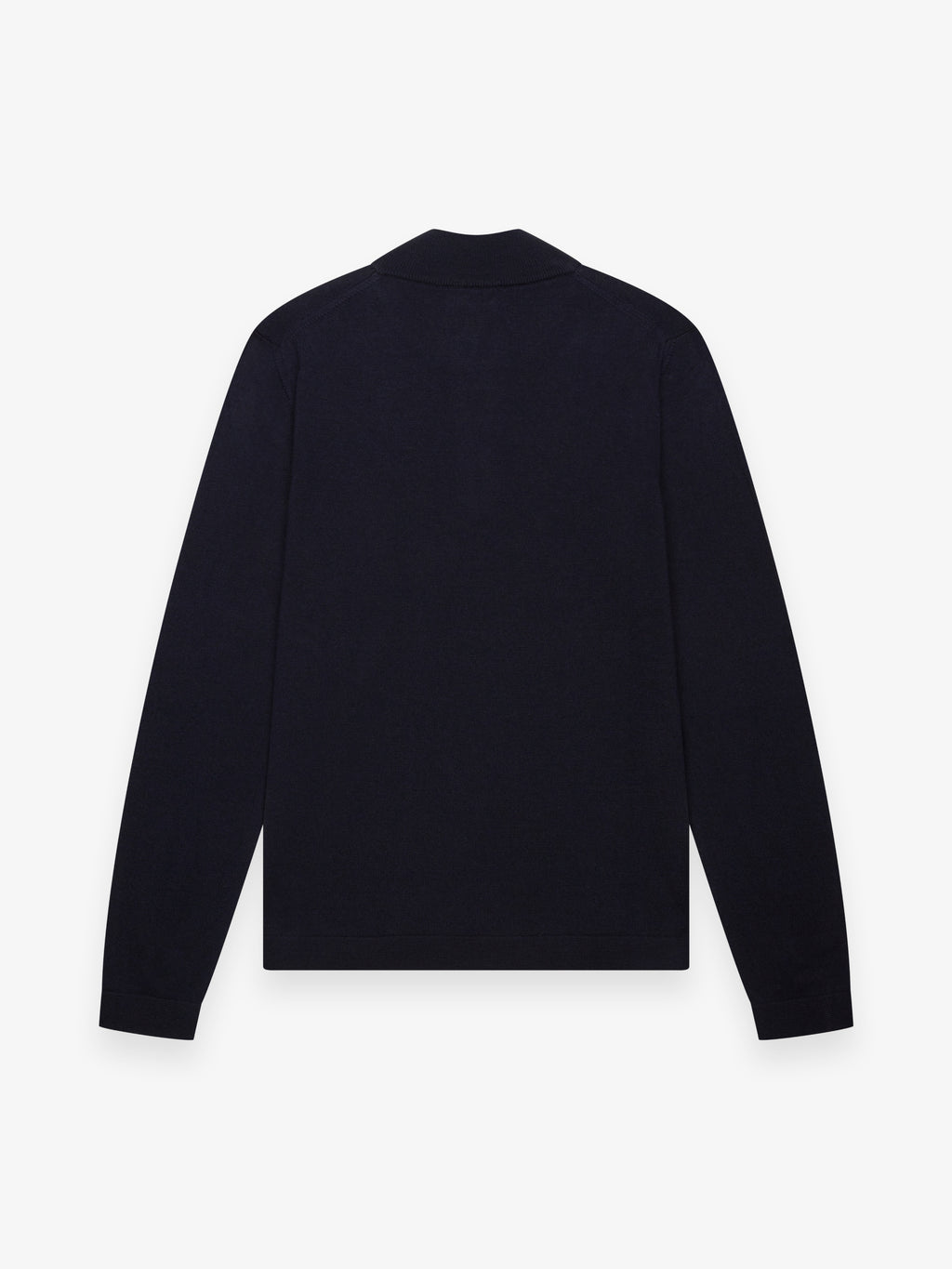 Cashwool Extrafine Merino Quarter Zip | Dark Navy