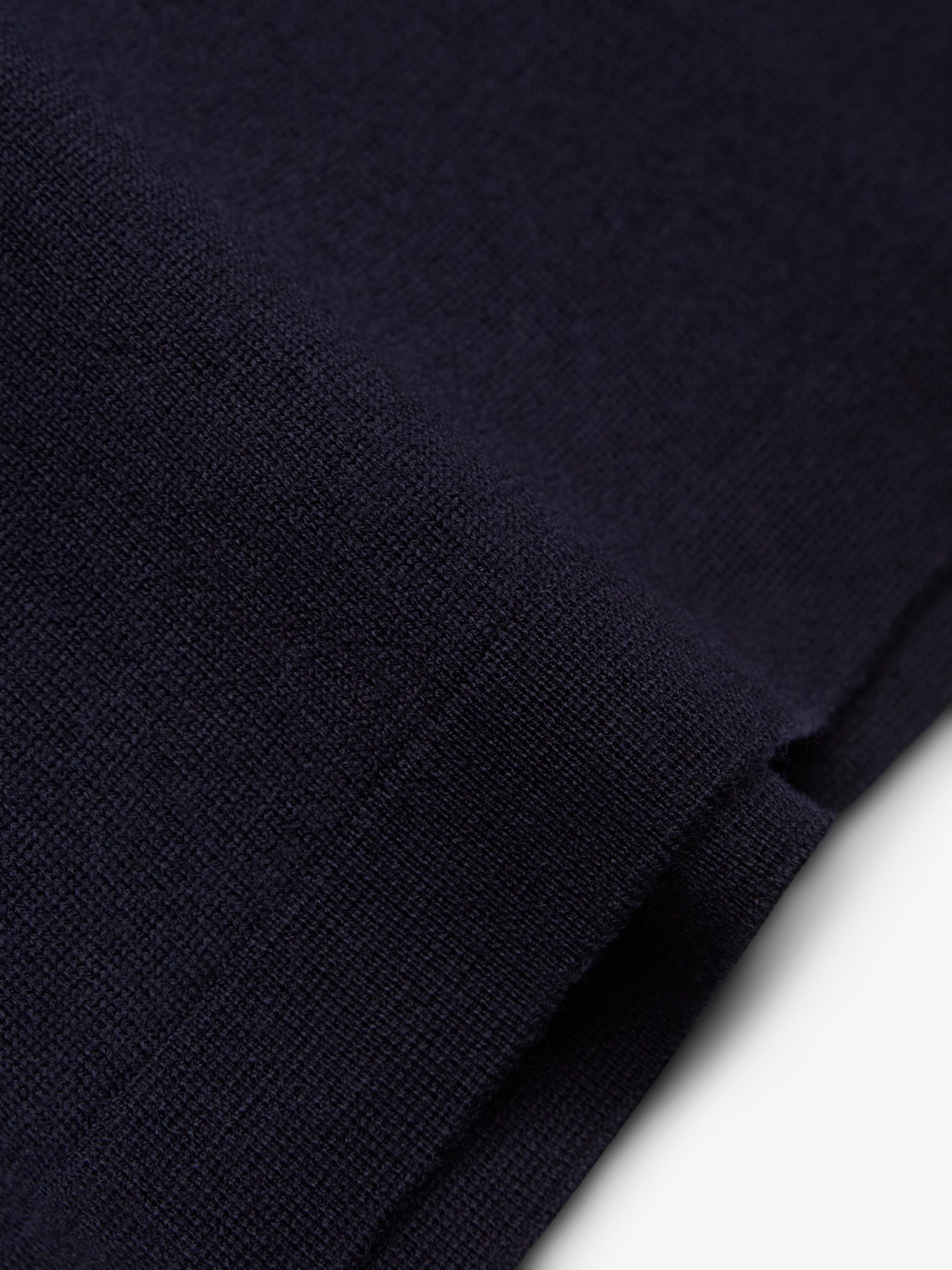 Cashwool Extrafine Merino Quarter Zip | Dark Navy