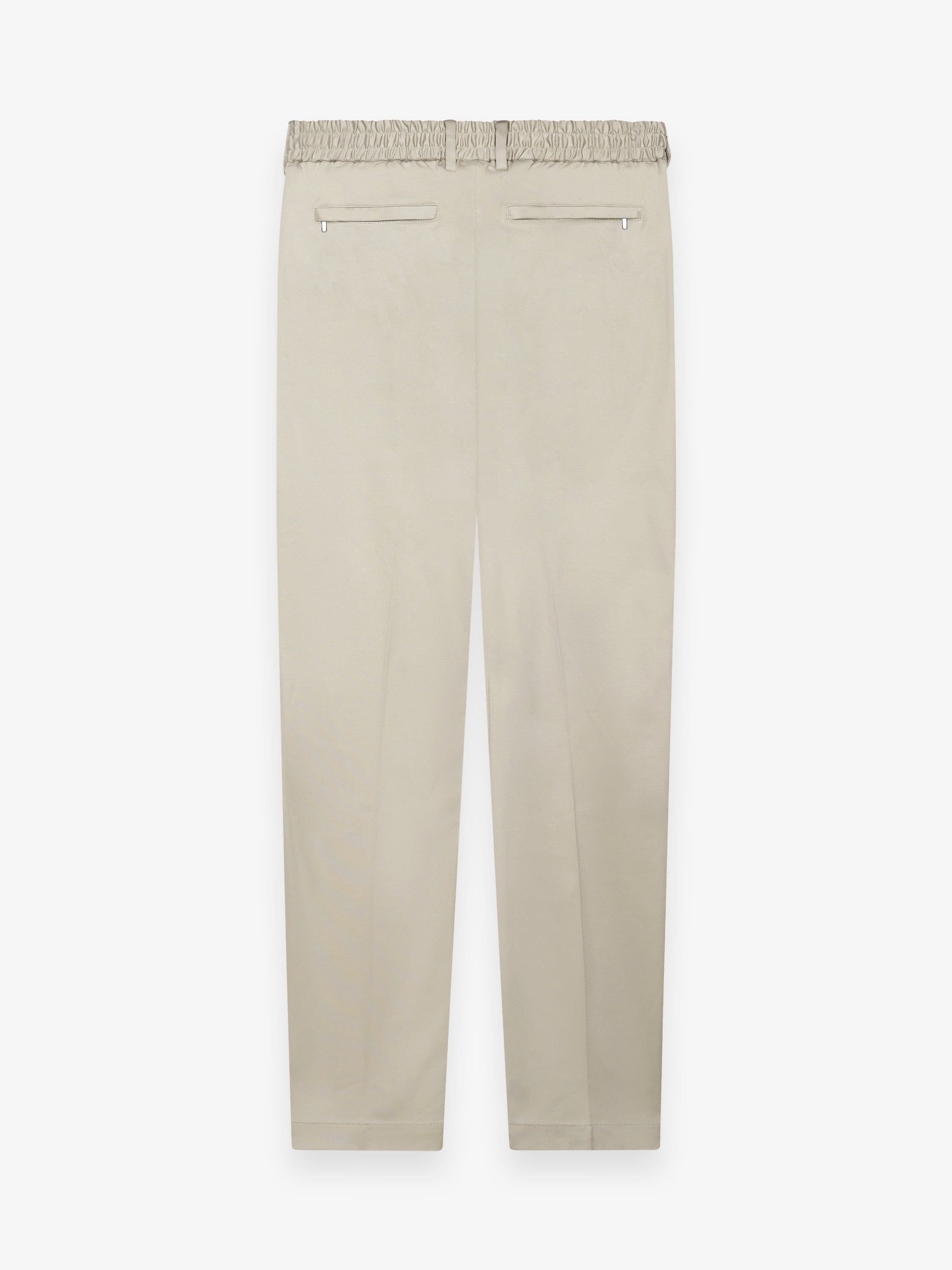 Supima Tapered Trousers | Stone