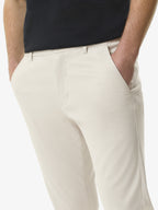 Supima Tapered Trousers | Pearl Grey