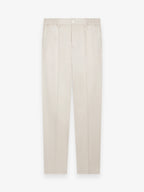 Supima Tapered Trousers | Pearl Grey