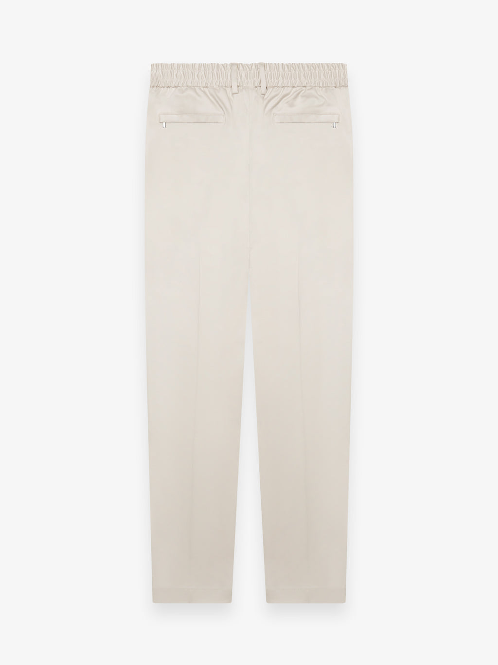 Supima Tapered Trousers | Pearl Grey