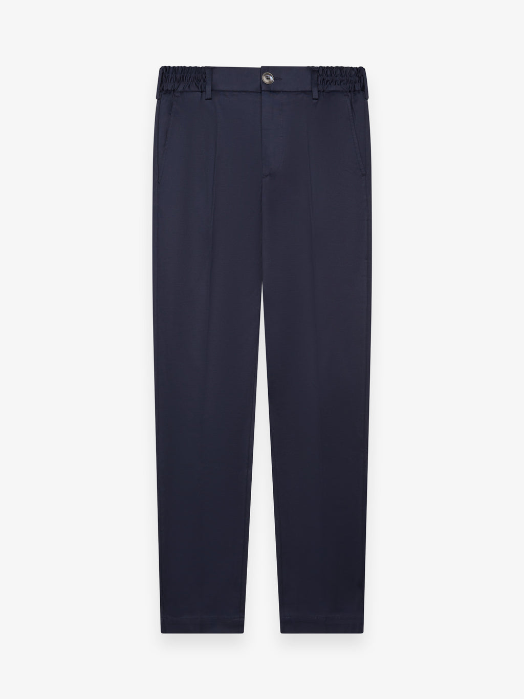 Supima Tapered Trousers | Navy