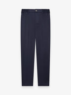 Supima Tapered Trousers | Navy