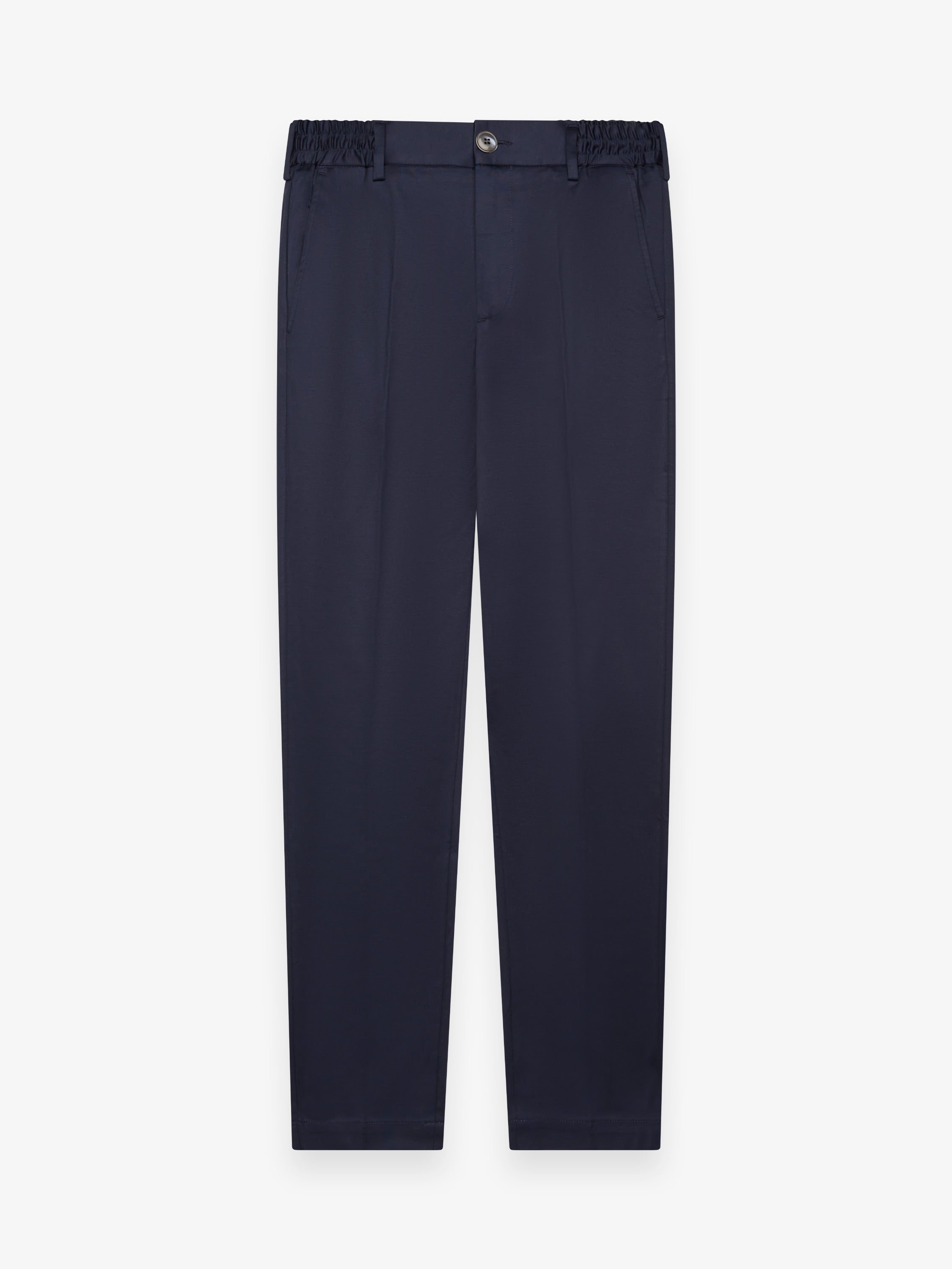 Supima Tapered Trousers | Navy