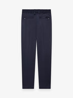 Supima Tapered Trousers | Navy