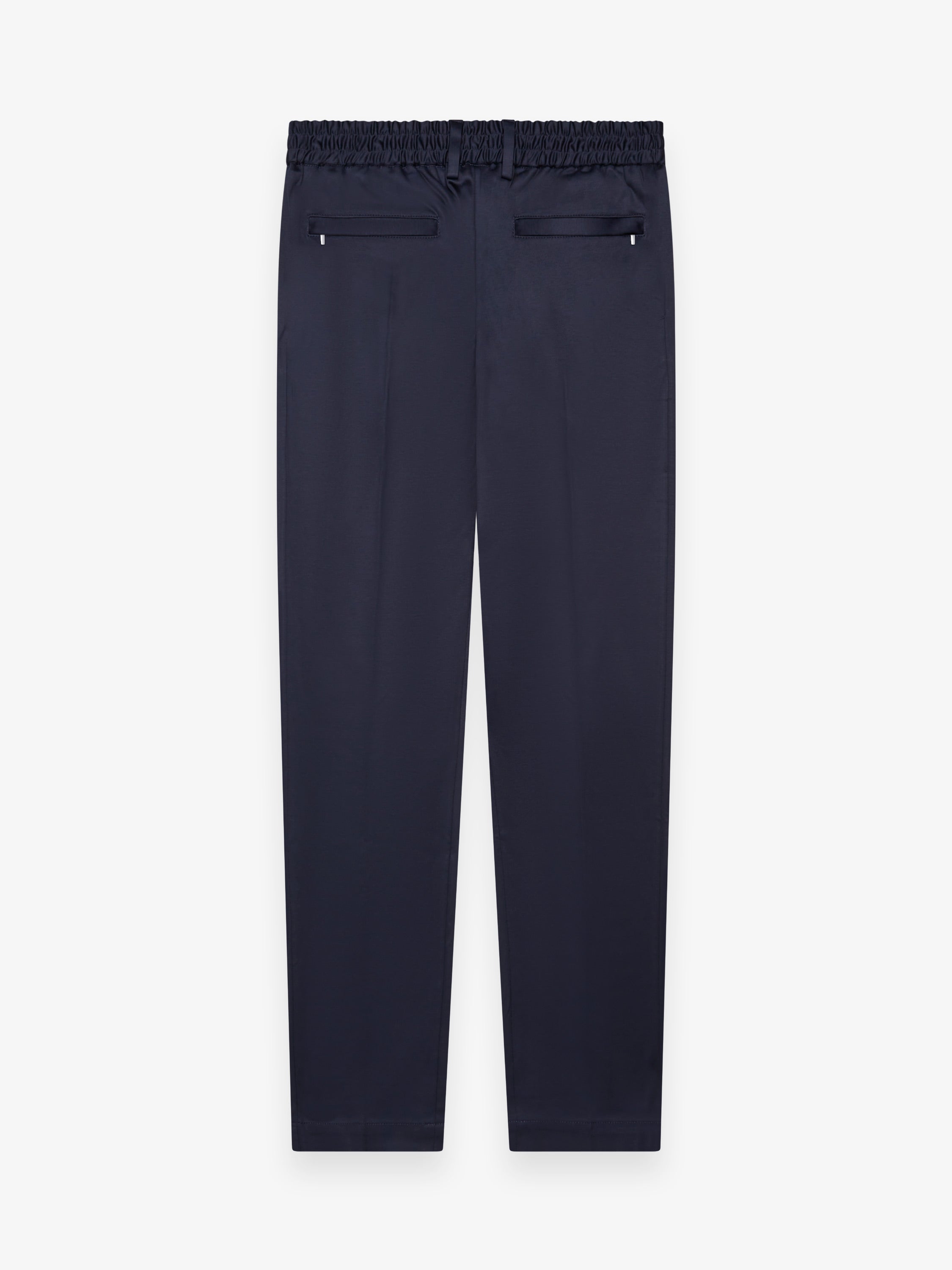 Supima Tapered Trousers | Navy