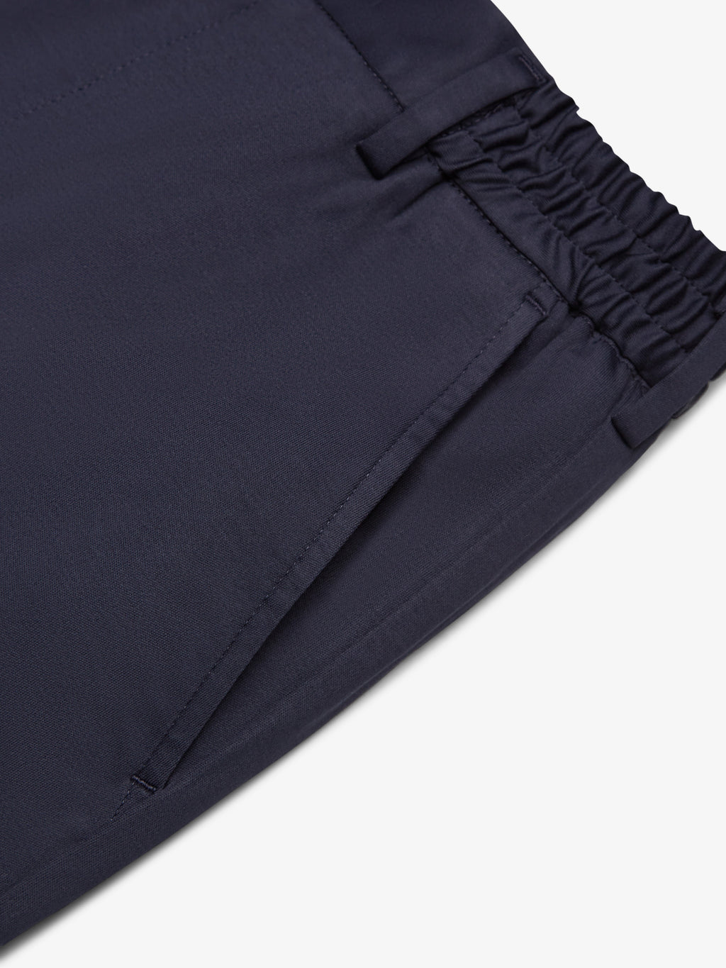Supima Tapered Trousers | Navy