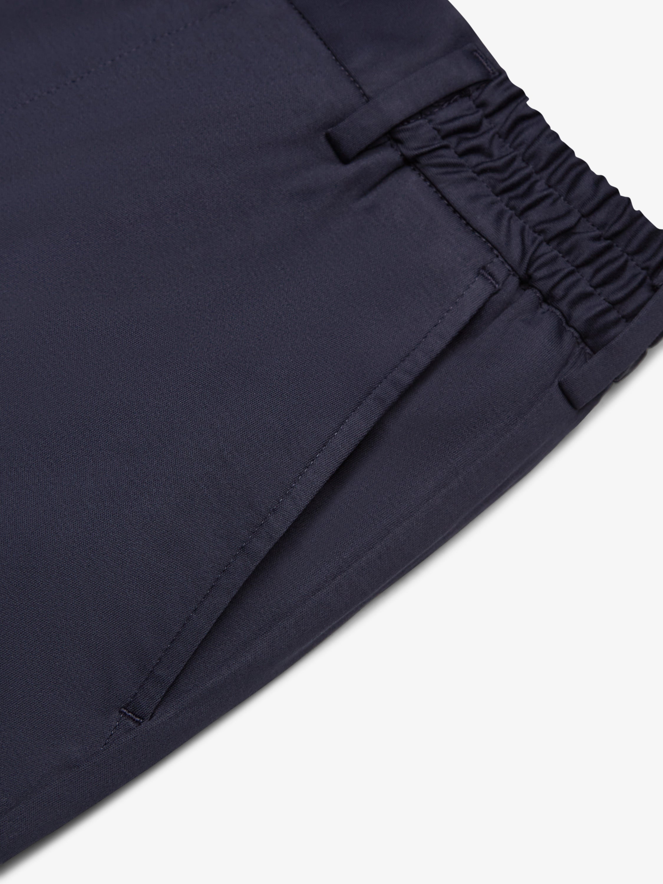 Supima Tapered Trousers | Navy