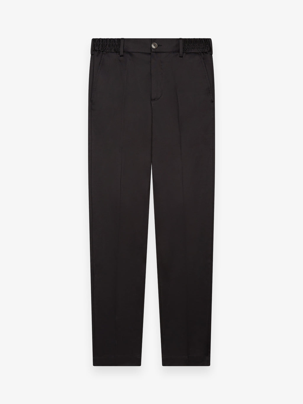 Supima Tapered Trousers | Black