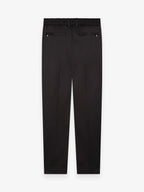 Supima Tapered Trousers | Black