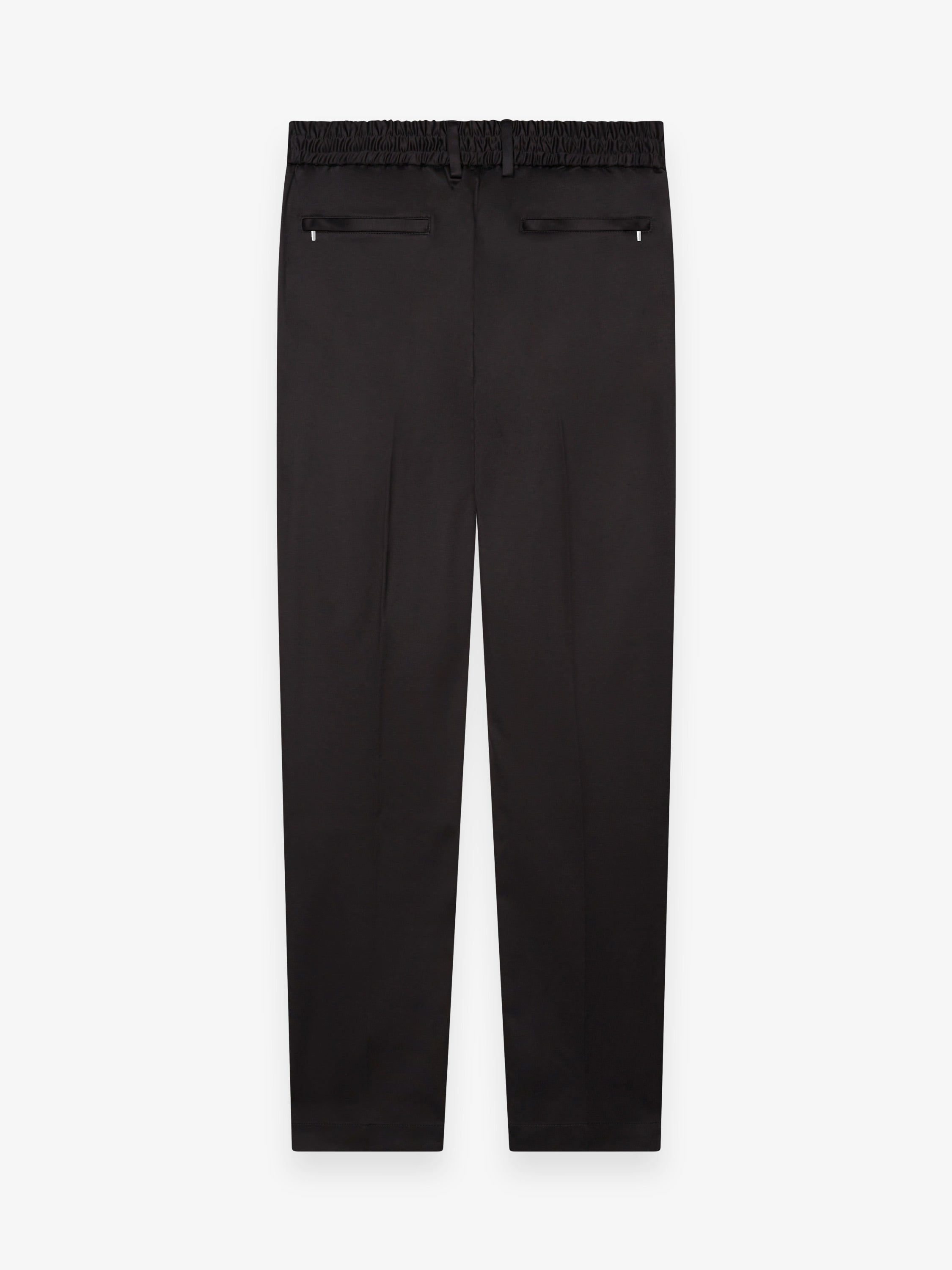 Supima Tapered Trousers | Black