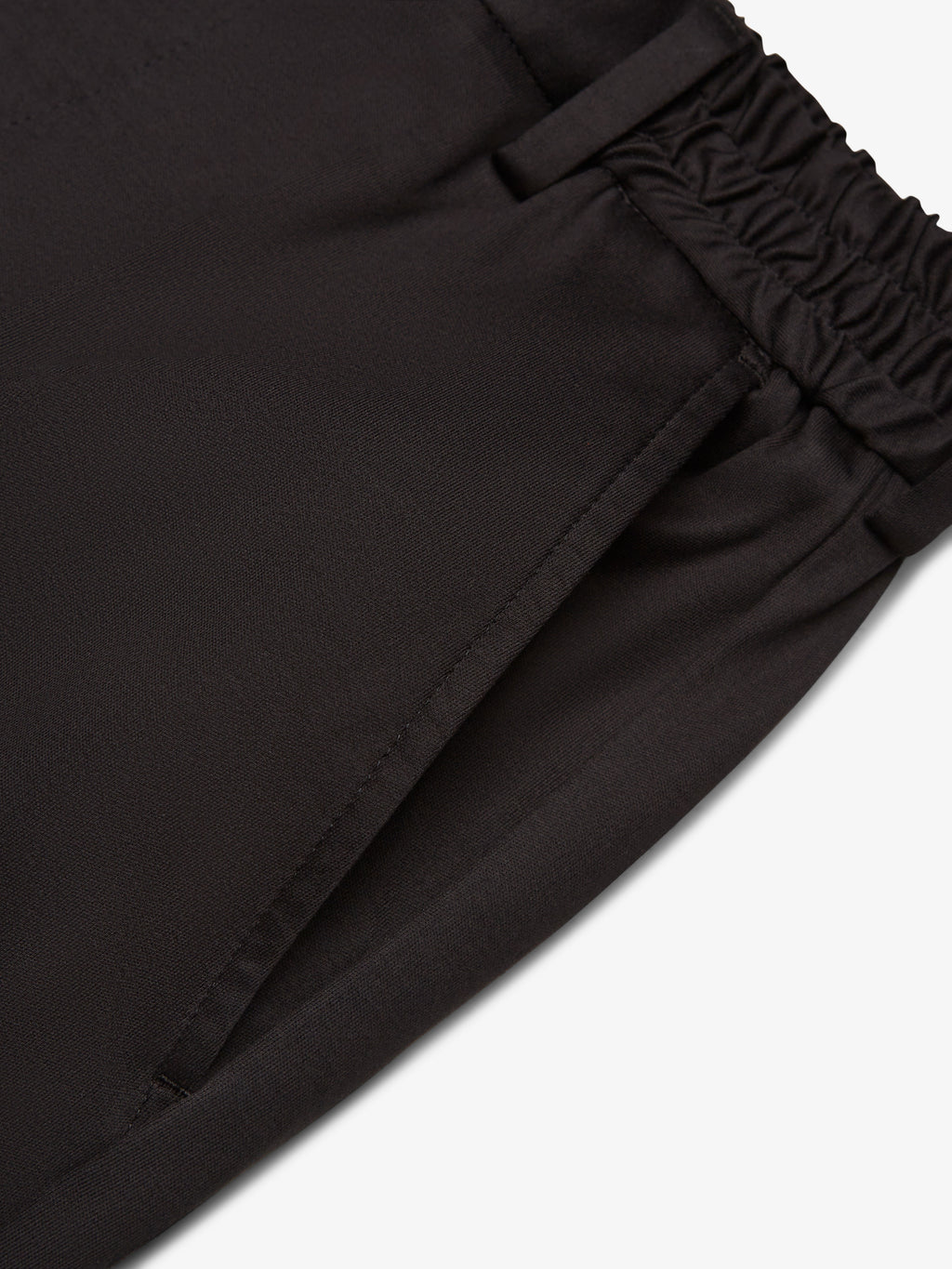 Supima Tapered Trousers | Black