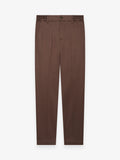 Supima Tapered Trousers | Ebony Brown