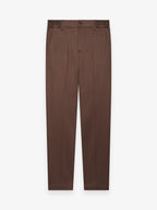 Supima Tapered Trousers | Ebony Brown