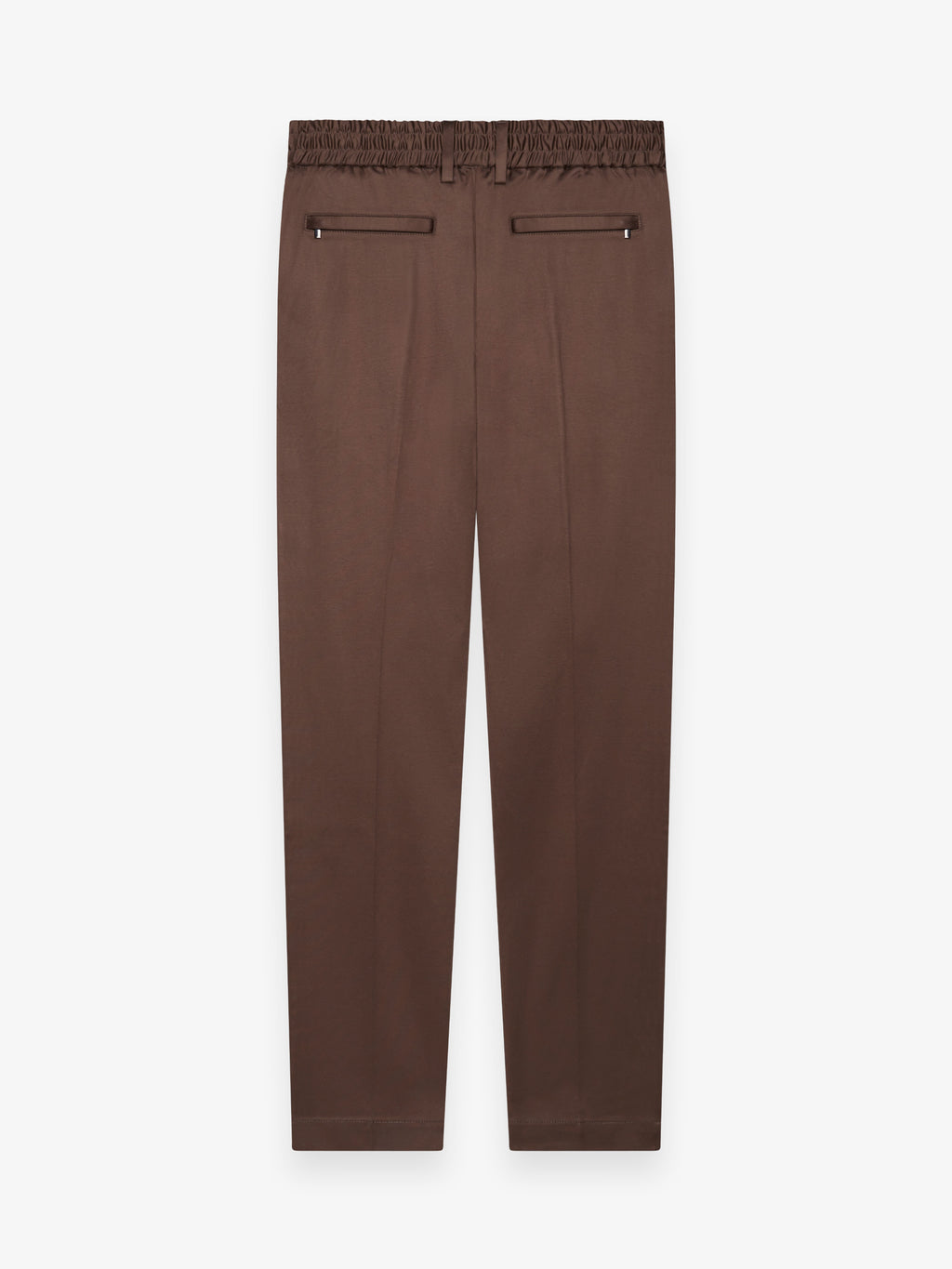 Supima Tapered Trousers | Ebony Brown