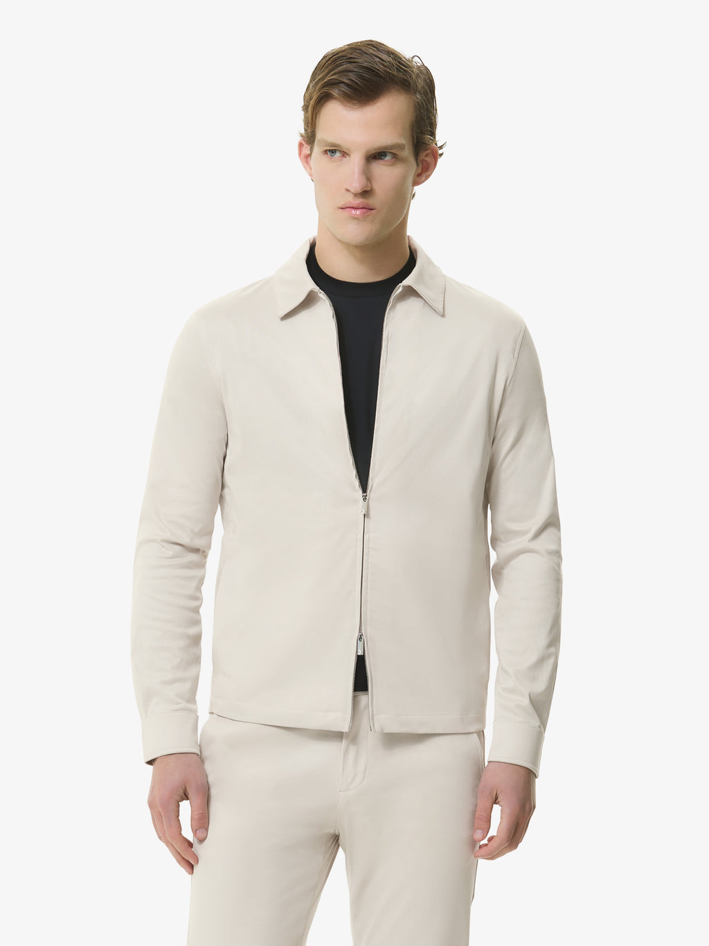 Supima Overshirt | Pearl Grey