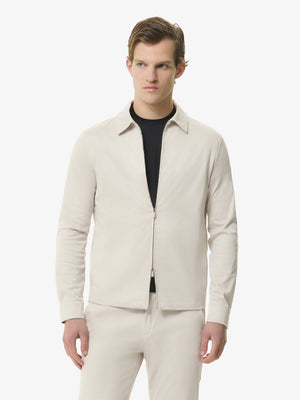 Supima Overshirt | Pearl Grey