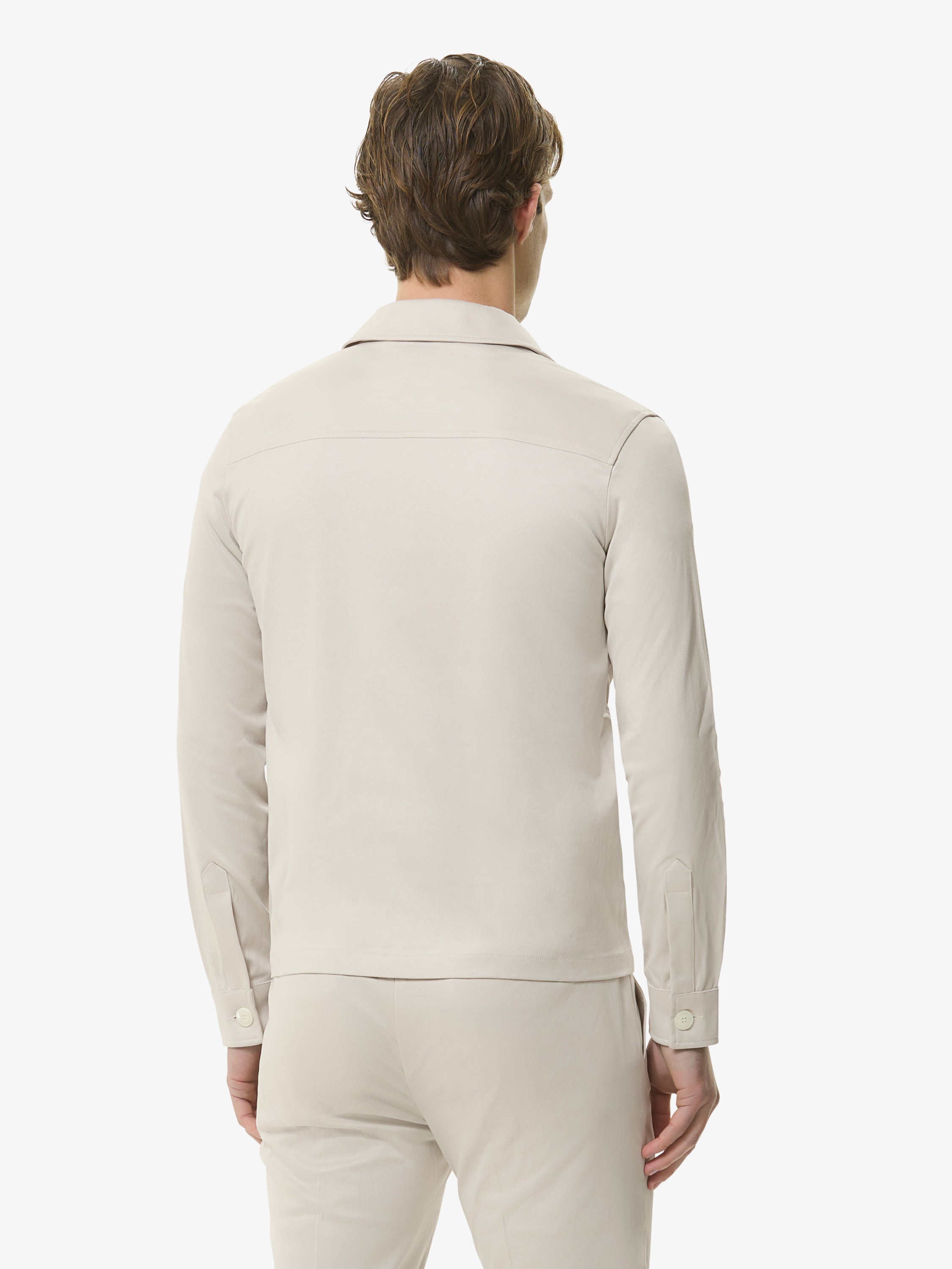 Supima Overshirt | Pearl Grey