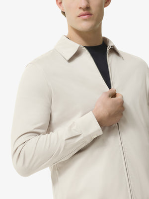 Supima Overshirt | Pearl Grey