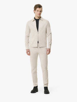 Supima Overshirt | Pearl Grey