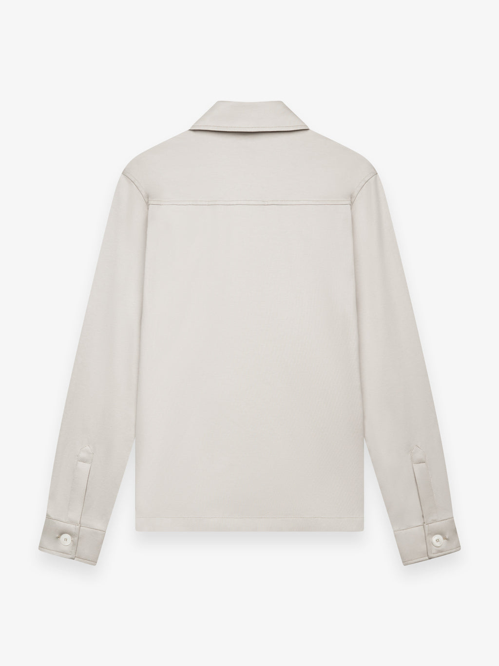 Supima Overshirt | Pearl Grey
