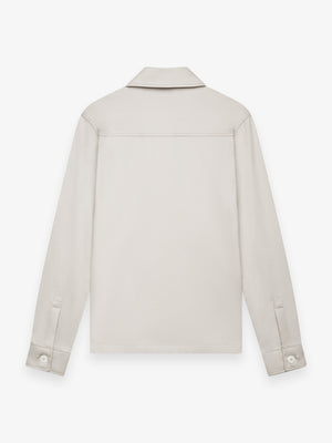 Supima Overshirt | Pearl Grey