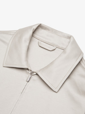 Supima Overshirt | Pearl Grey