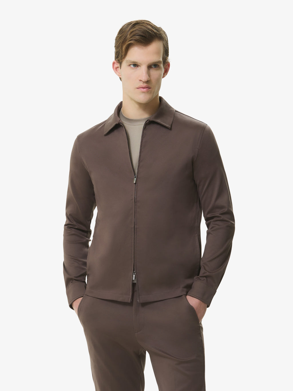 Supima Overshirt | Ebony Brown