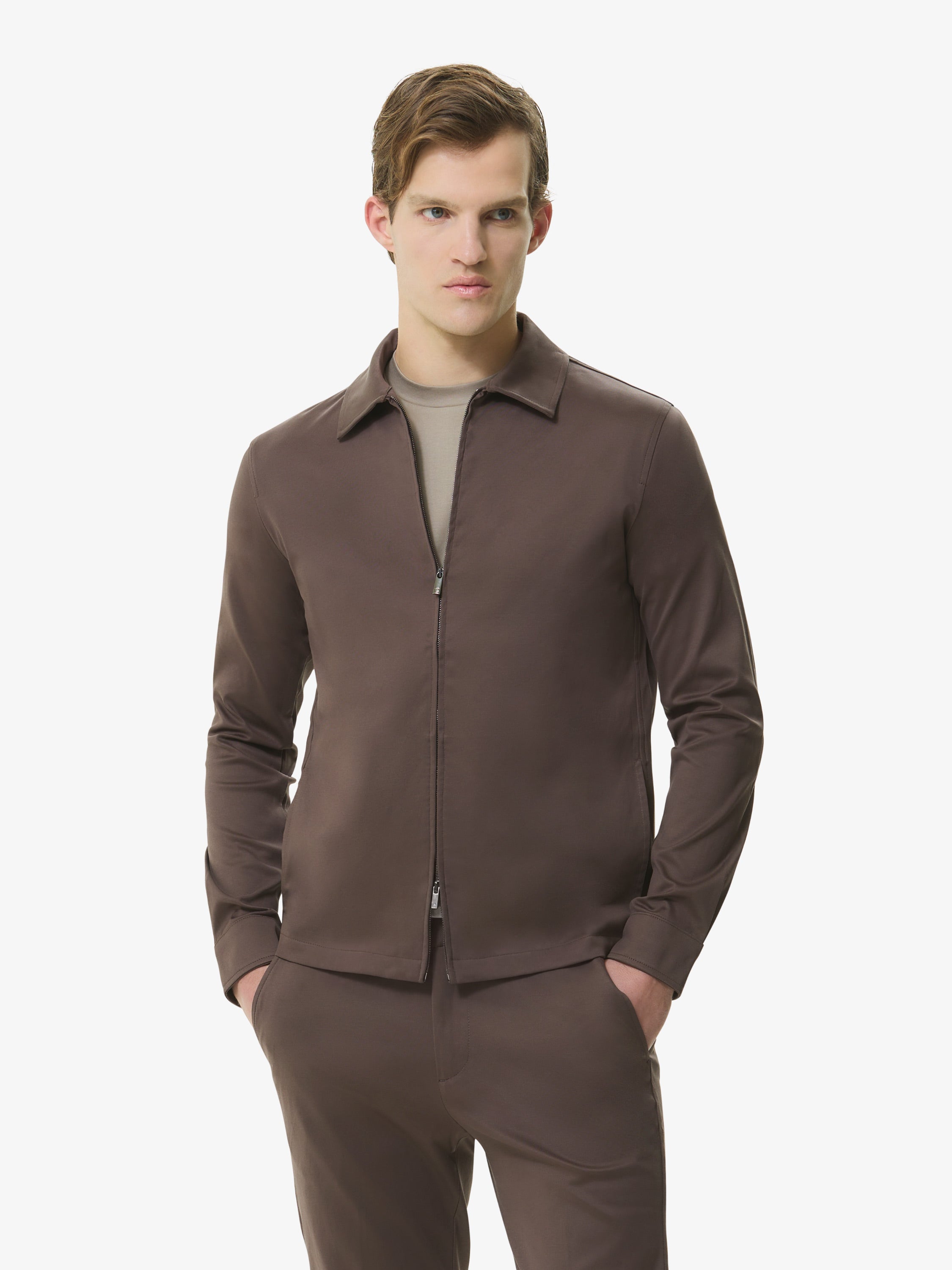 Supima Overshirt | Ebony Brown