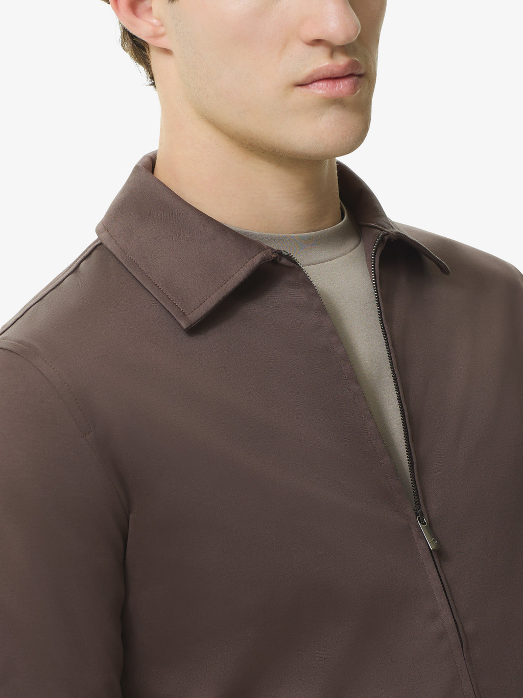 Supima Overshirt | Ebony Brown