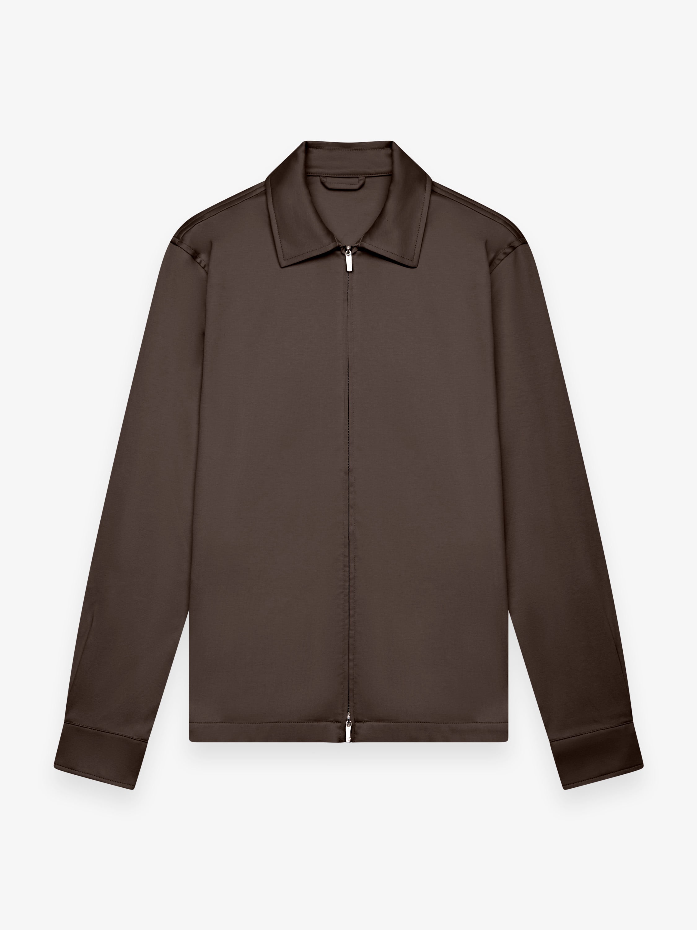 Supima Overshirt | Ebony Brown